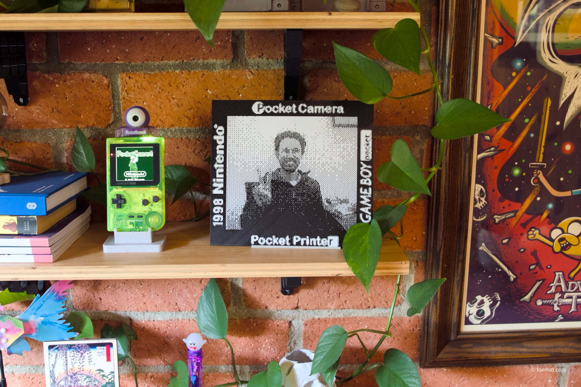 Game Boy Camera Self Portrait, 3d printed